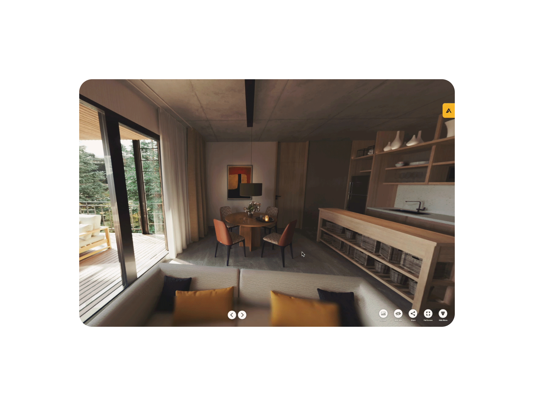 Interior of verified property